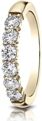 

Kiara Jewellery Aakanksha Sterling Silver Swarovski Zirconia Gold-plated Plated Ring
