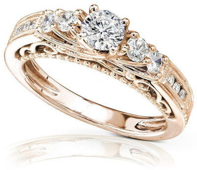 

Kiara Jewellery Swapna Sterling Silver Swarovski Zirconia Gold-plated Plated Ring