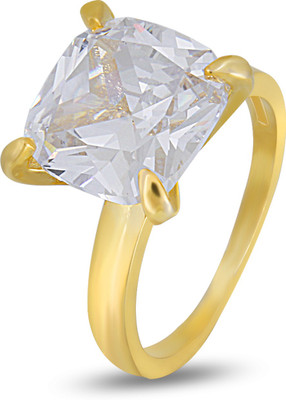 

Fasherati Alloy Crystal Ring, Gold