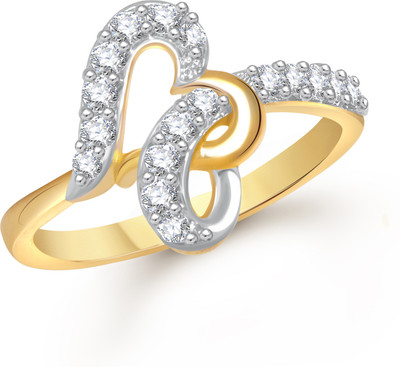 

VK Jewels Love Season Heart Alloy Cubic Zirconia Gold-plated Plated Ring