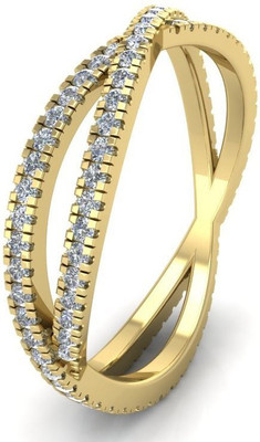 

ICR Jewels 9kt Diamond Yellow Gold ring(Yellow Gold Plated)
