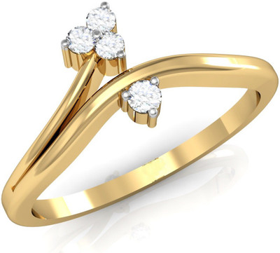 

Vachya Glory 18kt Diamond Yellow Gold ring(Yellow Gold Plated)