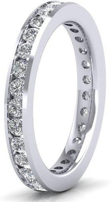 

ICR Jewels Sterling Silver Cubic Zirconia Sterling Silver Plated Ring, White