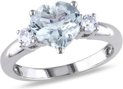 

Kiara Jewellery Swara Sterling Silver Swarovski Zirconia Gold-plated Plated Ring
