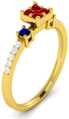 

Parshva Diam Silver Cubic Zirconia Gold-plated Plated Ring, Yellow