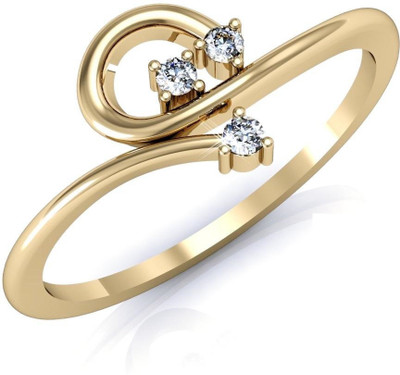 

Vachya Glory 18kt Diamond Yellow Gold ring(Yellow Gold Plated)