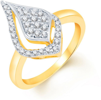 

Sukkhi Fine Alloy Cubic Zirconia Gold-plated, Rhodium Plated Ring, Gold;white