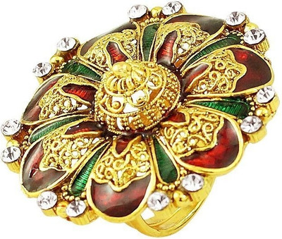 64% OFF on R S Jewels Gold Plated Latest Treand Alloy 22K Yellow Gold Plated Ring