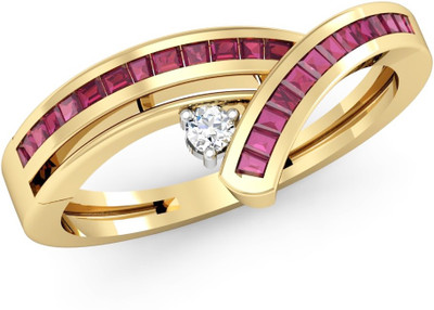 

Vachya Glory 14kt Diamond Yellow Gold ring(Yellow Gold Plated)
