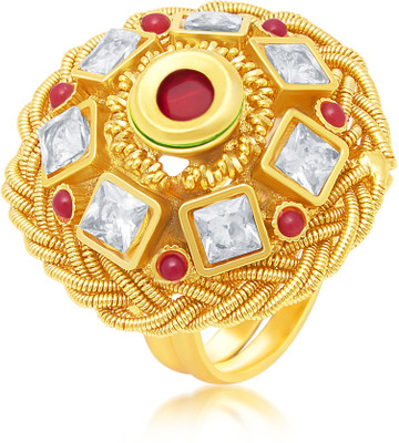 

Sukkhi Traditionally Copper Gold-plated Plated Ring