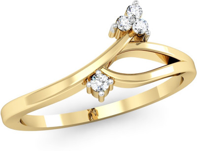 

Vachya Glory 14kt Diamond Yellow Gold ring(Yellow Gold Plated)