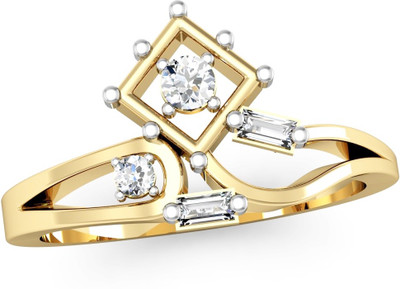 

Vachya Glory 14kt Diamond Yellow Gold ring(Yellow Gold Plated)