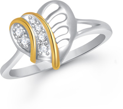 

VK Jewels Luminous Heart Alloy Cubic Zirconia Gold-plated Plated Ring