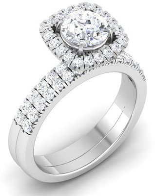 

Kiara Jewellery Silver Cubic Zirconia Rhodium Plated Ring, White