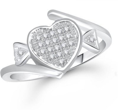 

Meenaz Alloy Cubic Zirconia Ring, White