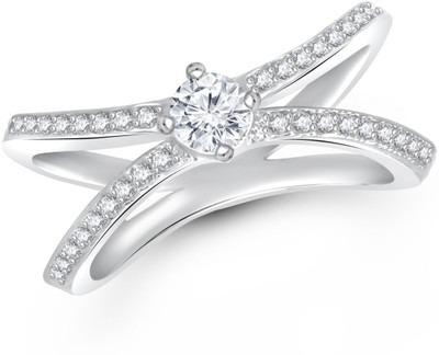 

Meenaz Alloy Cubic Zirconia Ring, White
