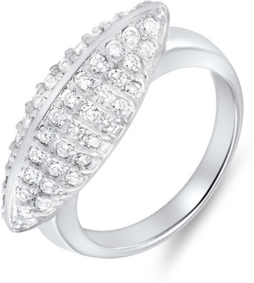 52% OFF on mahi This is Me Alloy, Brass Zircon Rhodium Plated Ring