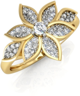 

Vachya JLR-32 18kt Diamond Yellow Gold ring(Yellow Gold Plated)