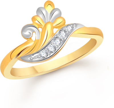 

VK Jewels Leafy Alloy Cubic Zirconia Gold-plated Plated Ring