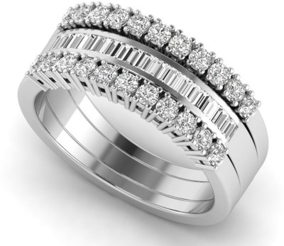 

ICR Jewels Sterling Silver Cubic Zirconia Sterling Silver Plated Ring