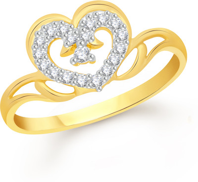 

VK Jewels Alloy Cubic Zirconia Gold-plated Plated Ring