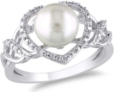 

Kiara Jewellery Sterling Silver Swarovski Zirconia Rhodium Plated Ring, White