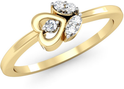 

Vachya Glory 18kt Diamond Yellow Gold ring(Yellow Gold Plated)