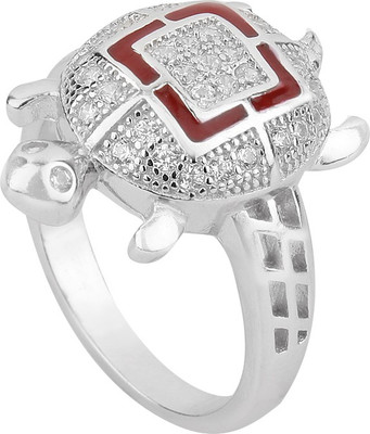 

Jewel99 Tortoise Sterling Silver Swarovski Zirconia Platinum Plated Ring
