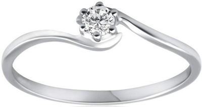 

Facetzinspire Real Gold Diamond Gold-plated Plated Ring, Silver