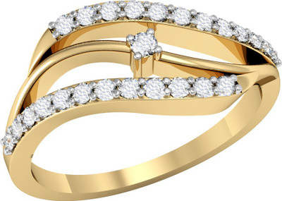 

Vachya Glory 14kt Diamond Yellow Gold ring(Yellow Gold Plated)