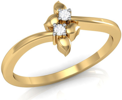 

Vachya Glory 14kt Diamond Yellow Gold ring(Yellow Gold Plated)