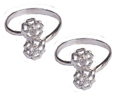 

Mistos Sterling Silver Cubic Zirconia Sterling Silver Plated Toe Ring Set