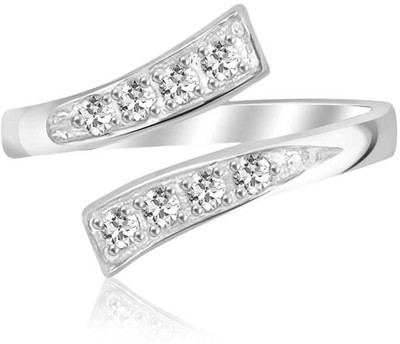 

Kiara Jewellery Sterling Silver Swarovski Zirconia Rhodium Plated Ring, White
