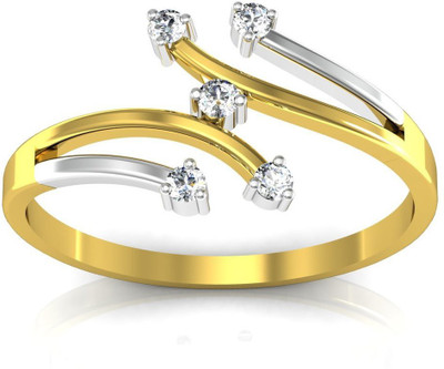 

AG Jewellery Khushboo Sterling Silver Diamond Ring, Yellow