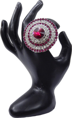 

Shree Bhawani Art Jewellery Zinc Ring, Pink