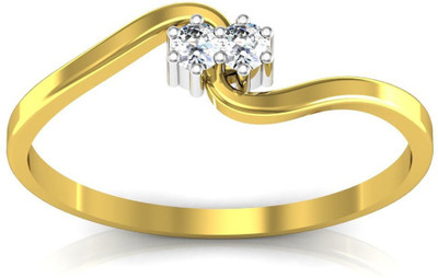 

AG Jewellery Telagu Sterling Silver Diamond Ring, Yellow