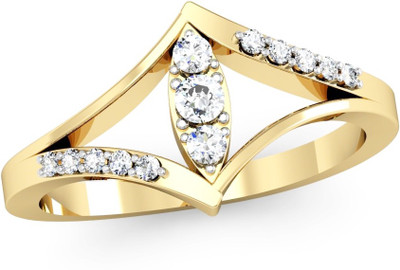 

Vachya Glory 18kt Diamond Yellow Gold ring(Yellow Gold Plated)