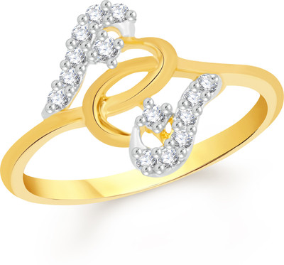 

VK Jewels Elegant Alloy Cubic Zirconia Gold-plated Plated Ring
