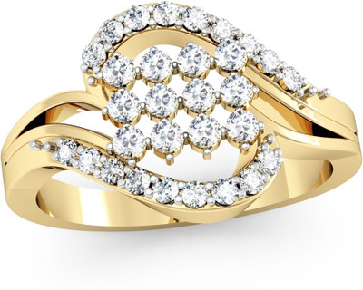 

Vachya Glory 18kt Diamond Yellow Gold ring(Yellow Gold Plated)