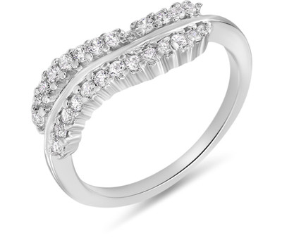 49% OFF on Mahi Bewitching Alloy, Brass Zircon Rhodium Plated Ring