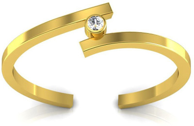 

AG Jewellery Amruta Sterling Silver Diamond Ring, Yellow