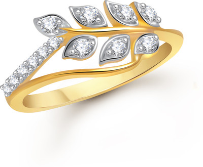 

VK Jewels Stone in Leaf Alloy Cubic Zirconia Gold-plated Plated Ring