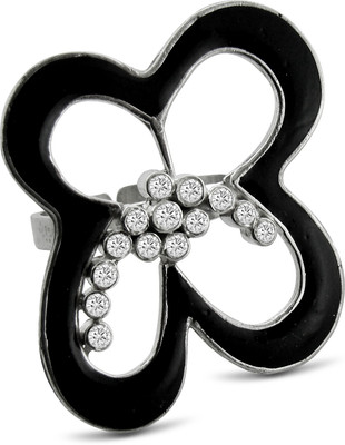 

Aastha Jain Sterling Silver Cubic Zirconia Ring, Black