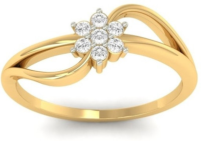 

Jewels5 Marigold 18kt Diamond Yellow Gold ring(Rhodium Plated)