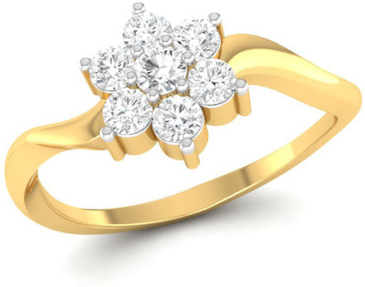 

Ciemme Sterling Silver Cubic Zirconia Gold-plated Plated Ring, Yellow