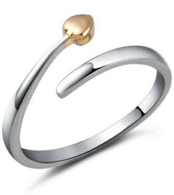 

Facetzinspire Heart shaped Gold Gold-plated Plated Ring, Gold;silver