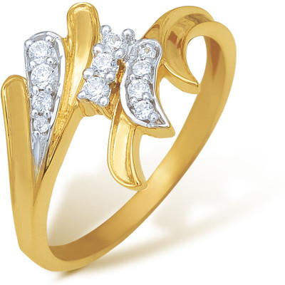 5% OFF on Nishtaa 22kt Cubic Zirconia Yellow Gold ring