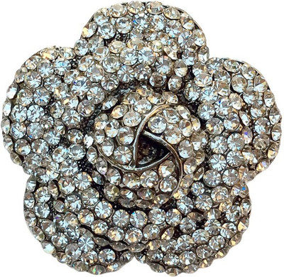

B-Fashionable Cocktail Flower Alloy Rhodium Plated Ring, White