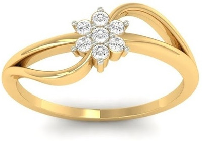 

Jewels5 Marigold 18kt Diamond Yellow Gold ring(Rhodium Plated)