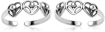 45% OFF on Taraash Heart Sterling Silver Toe Ring